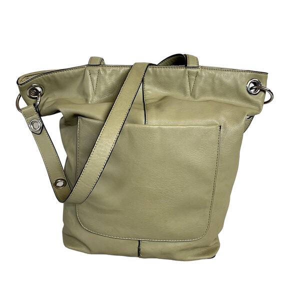 Simply Vera Wang Oakland Leather And Suede Shoulder Crossbody Bag Tote Satchel - Picture 8 of 16